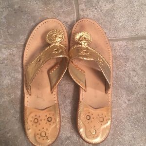 Gold Jack Rogers size 8